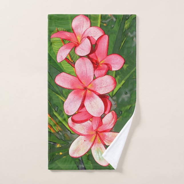 plumeria hand towel (Hand Towel)