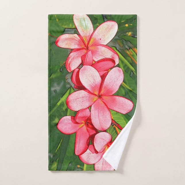 plumeria hand towel (Hand Towel)