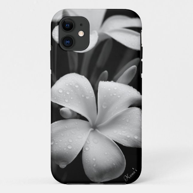 Plumeria iPhone case (Back)