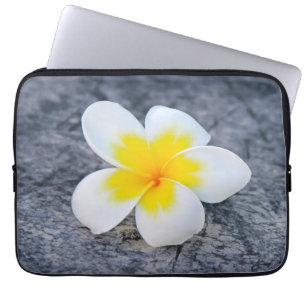 Plumeria Lumbar Pillow Laptop Sleeve