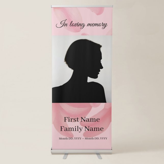 Plumeria memorial  retractable banner (Front)