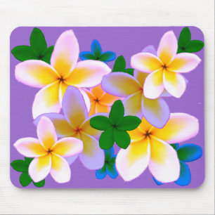 Plumeria Mouse Mat