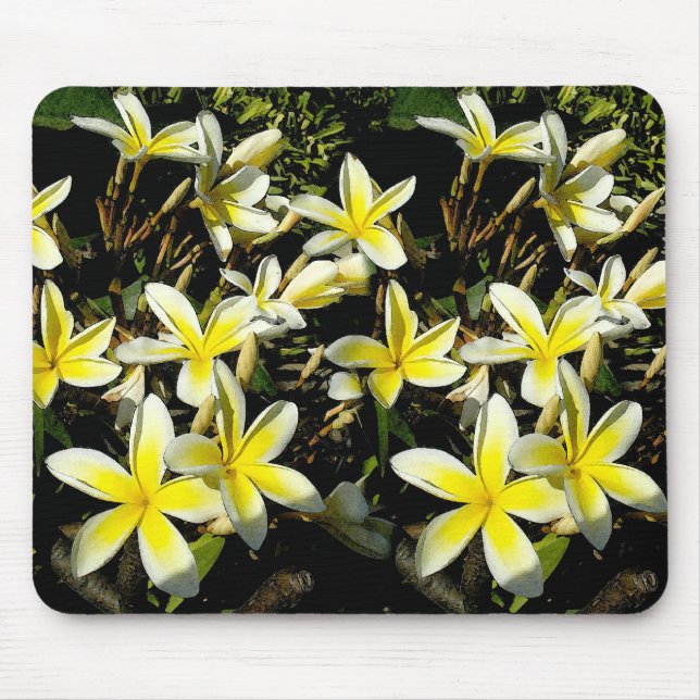 Plumeria Mouspad Mouse Mat (Front)