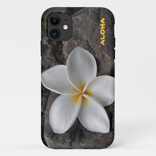 Plumeria on the rocks Case-Mate iPhone case (Back)