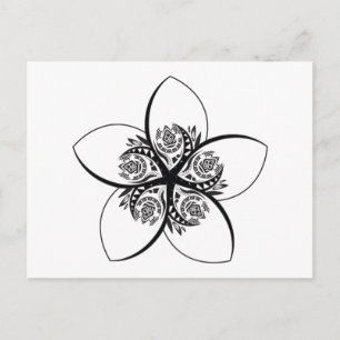 plumeria postcard