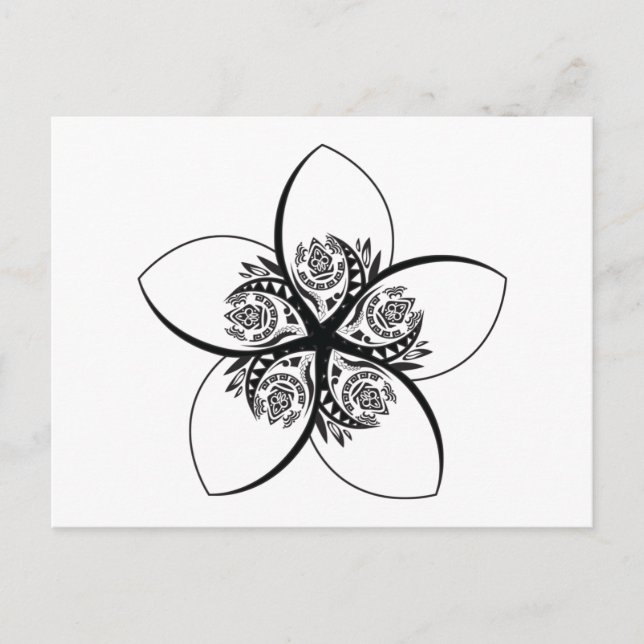 plumeria postcard (Front)