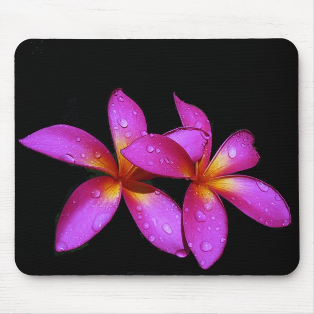 Plumeria purple mousepad (Front)
