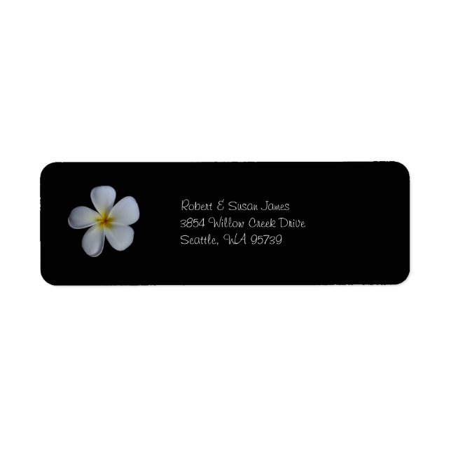 Plumeria Return Address Labels (Front)