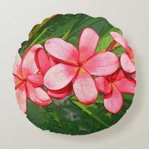 Plumeria Round Cushion