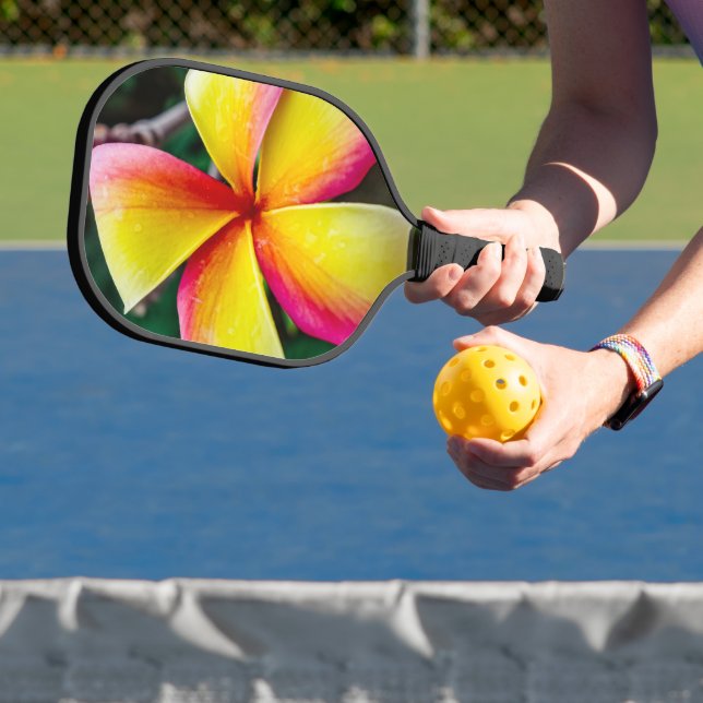 Plumeria rubra pickleball paddle (Insitu)