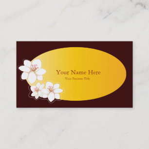 Plumeria Spa Business Card Templates