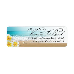 Plumeria Starfish Beach Tropical Wedding Hawaii
