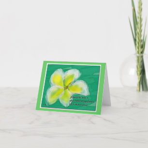 Plumeria Tree Note Card