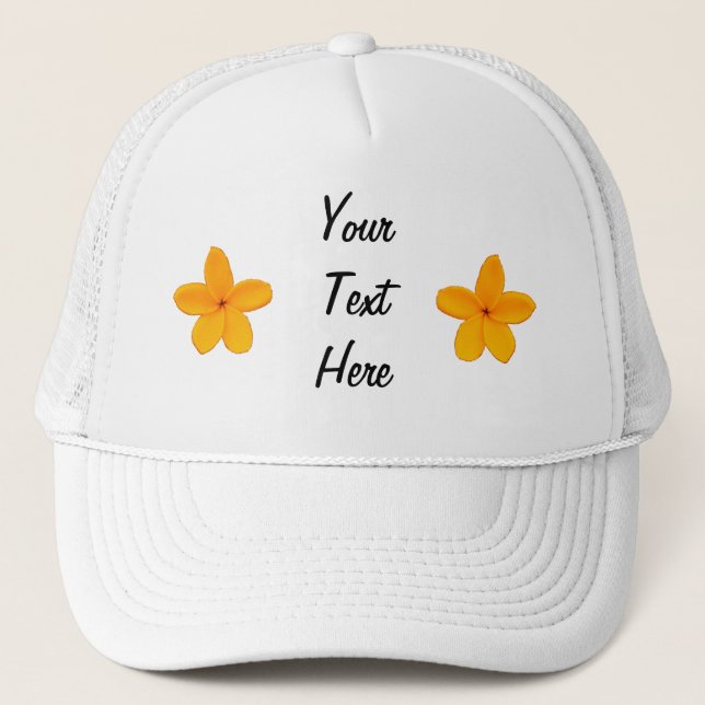 Plumeria Trucker Hat (Front)