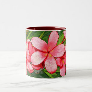 Plumeria Two-Tone Coffee Mug