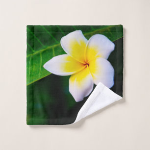 plumeria wash cloth