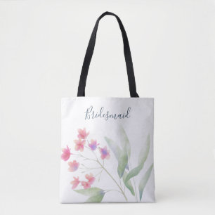Plumeria Water Colour Tote Bag