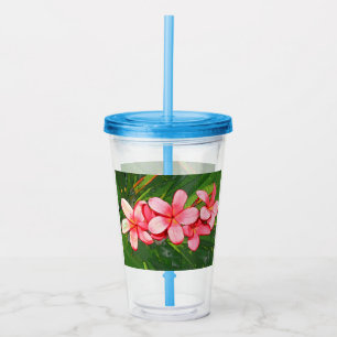 Plumerias Acrylic Tumbler