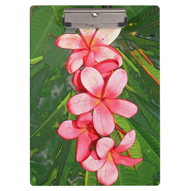 Plumerias Clipboard (Front)