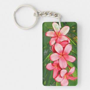 Plumerias Key Ring