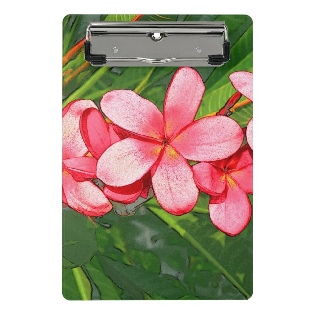 Plumerias Mini Clipboard (Front)