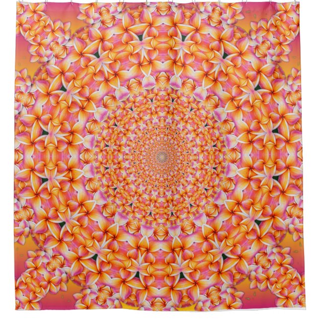 Plumerias of Hawaii Shower Curtain (Front)