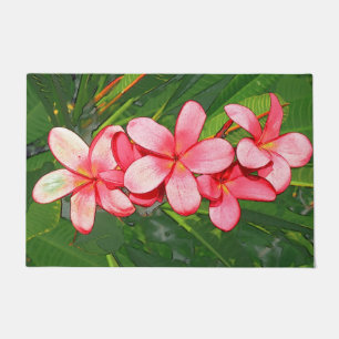 Plumerias pink    doormat