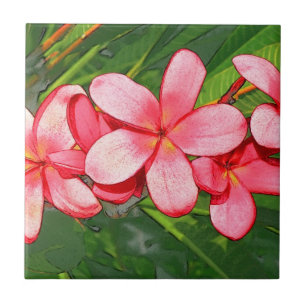 Plumerias Tile