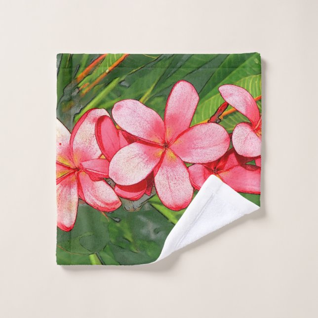 Plumerias Wash Cloth (Wash Cloth)