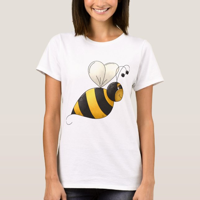 Plump Bee Womens T-Shirt (Front)
