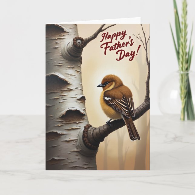 Plump Bird Fathers Day Card (Front)