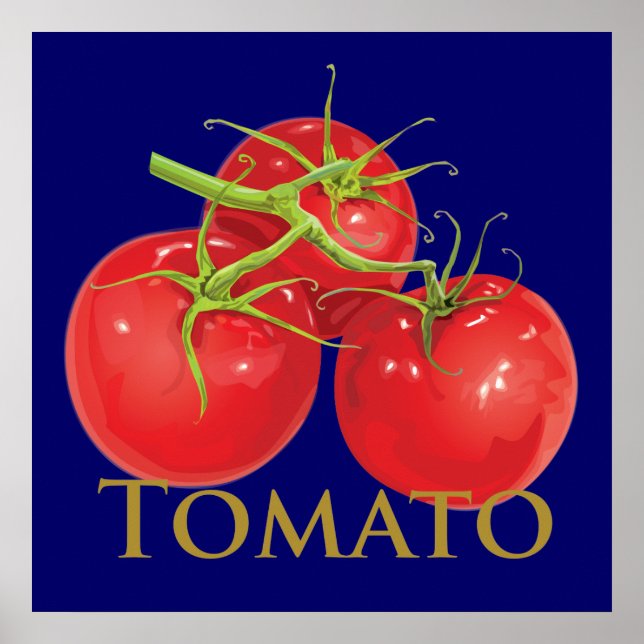 Plump Red Tomatoes Poster (Front)