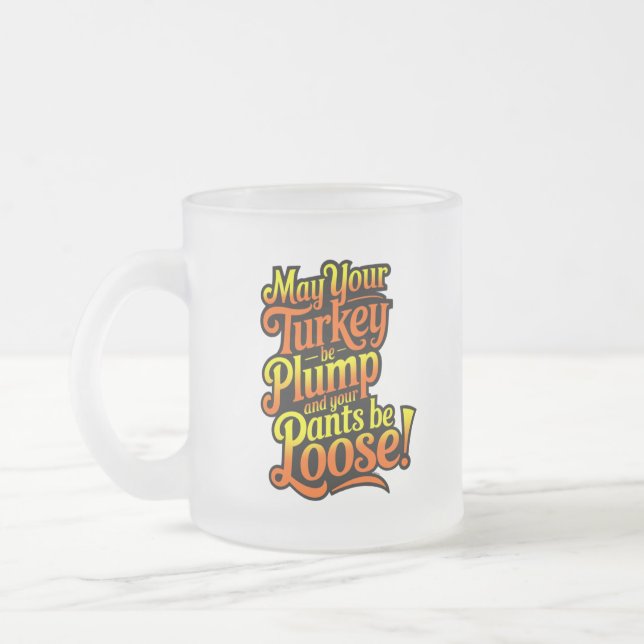 Plump Turkey, Cartoon Diva Turkey, Mug (Left)