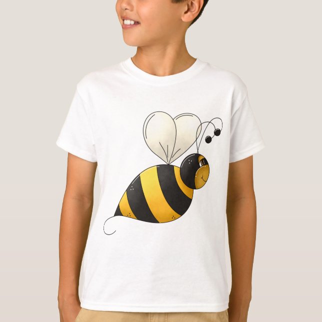 Plump Winged Bumble Bee T-Shirt (Front)
