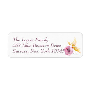 Plumrose Return Address Labels