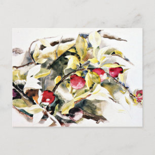 Plums, famous painting by Charles Demuth, Postcard