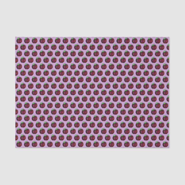 Plums Ripe Summer Purple Plum Fruit Print Tissue Paper (Front)