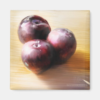 Plums Still Life Magnet