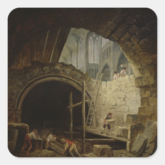 Plundering the Royal Vaults Square Sticker (Front)