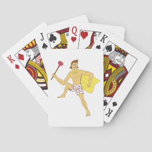 plunger and underwear guy playing cards
