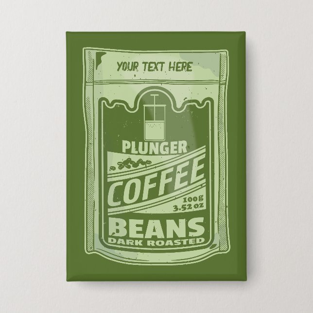 Plunger coffee pop art food packaging illustration (Front)