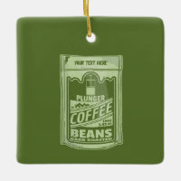 Plunger coffee pop art food packaging illustration