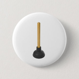plunger - rubber suction cup 6 cm round badge