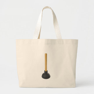 plunger - rubber suction cup large tote bag