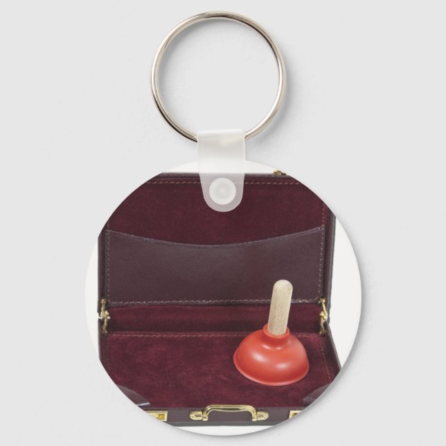 PlungerInBriefcase051411 Key Ring (Front)