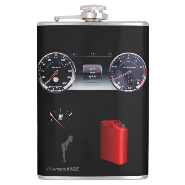 Plunum — Fuel Hip Flask (Front)