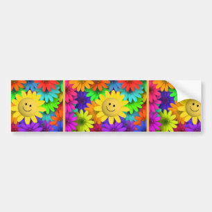plur floral bumper sticker