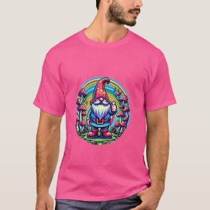 PLUR Love Trippy Gnome Mushroom Rave EDM Festival T-Shirt