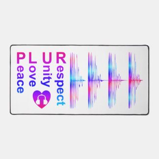 PLUR (Peace Love Unity Respect) Desk Mat