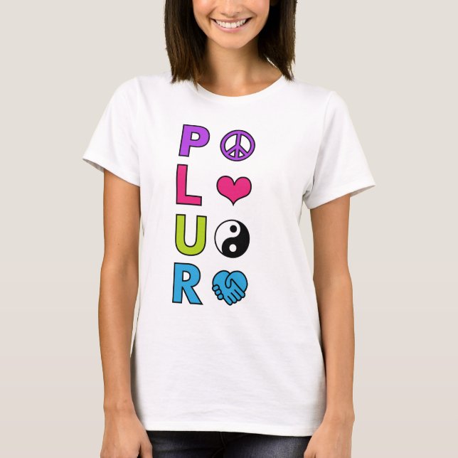 PLUR Peace Love Unity Respect T-Shirt (Front)